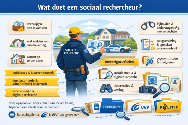 Alles over het beroep sociaal rechercheur Wat doet een sociaal rechercheur